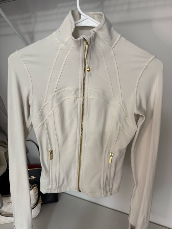 lululemon athletica Jackets & Blazers - Lululemon Define Jacket Cropped White/Gold